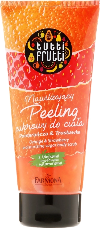 Farmona Цукровий скраб для тіла "Апельсин і полуниця" Tutti Frutti Sugar Body Scrub Orange & Strawberry - фото N1