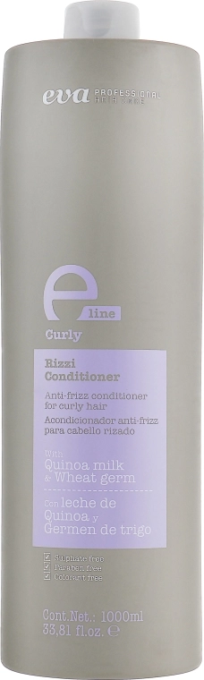 Eva Professional Кондиціонер для розгладжування волосся всіх типів E-line Curly Conditioner - фото N1