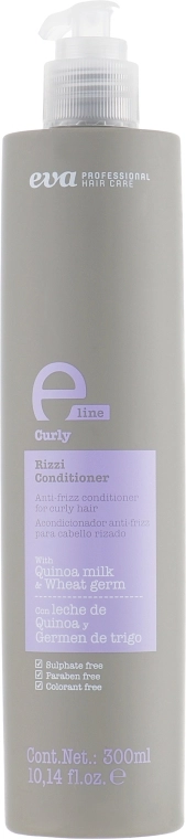 Eva Professional Кондиціонер для розгладжування волосся всіх типів E-line Curly Conditioner - фото N3