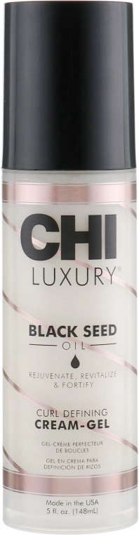 CHI Незмивний крем для кучерявого волосся Luxury Black Seed Oil Curl Defining Cream-Gel - фото N1