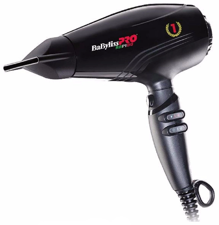 Babyliss PRO Фен для волосся 7000IE Rapido Ionic Black - фото N1