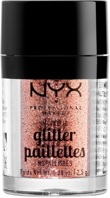 NYX Professional Makeup Metallic Glitter Глітер для обличчя і тіла - фото N1