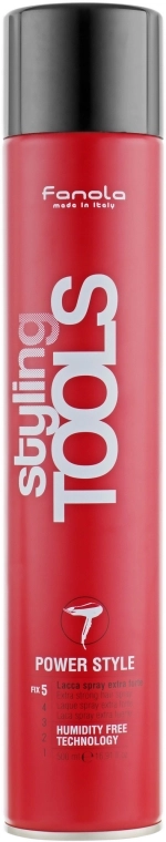 Fanola Лак для волосся, екстрасильна фіксація Tools Power Style Lacquer Spray Extra Strong - фото N1