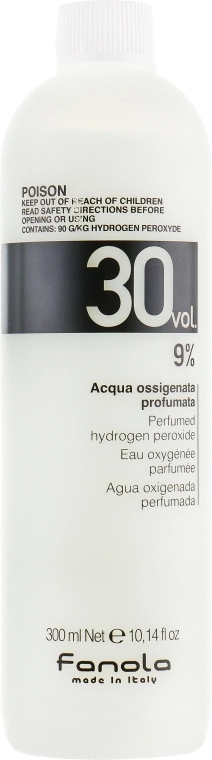 Fanola Окислювач 30 vol 9% Perfumed Hydrogen Peroxide Hair Oxidant - фото N3