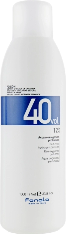 Fanola Окислювач 40 vol 12% Perfumed Hydrogen Peroxide Hair Oxidant - фото N3