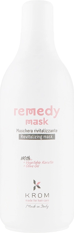 Krom Відновлювальна маска з рослинним кератином і олією оливи Remedy Mask - фото N3