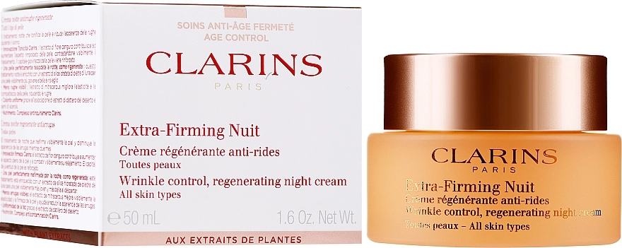 Нічний крем для всех типов кожи - Clarins Extra-Firming Night All Skin Types, 50ml - фото N1