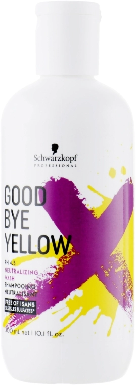 Schwarzkopf Professional Безсульфатний шампунь з антижовтим ефекктом Goodbye Yellow Shampoo - фото N1
