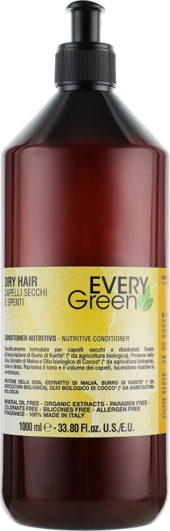 EveryGreen Кондиционер для сухих волос Dry Hair Conditioner, 1000ml - фото N3