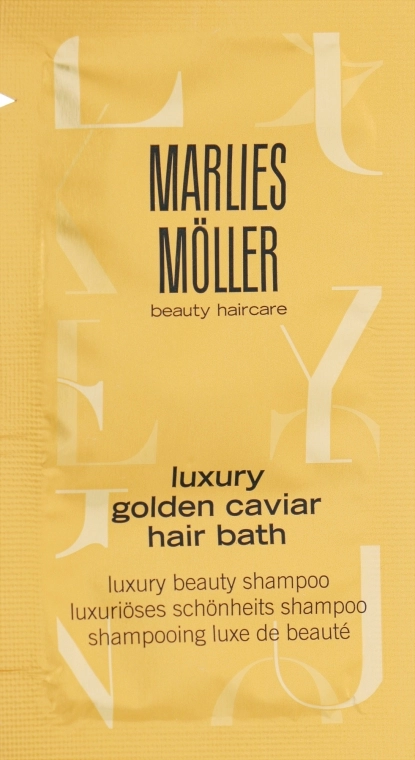 Marlies Moller Шампунь с экстрактом черной икры Luxury Golden Caviar Hair Bath (пробник) - фото N1