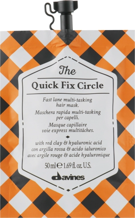 Davines Маска для миттєвого зволоження та розгладжування волосся, з гіалуроновою кислотою The Circle Chronicles The Quick Fix Circle - фото N1
