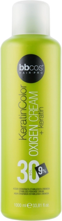 BBcos Окислювач кремоподібний 9% Keratin Color Oxigen Cream 30 Vol - фото N1