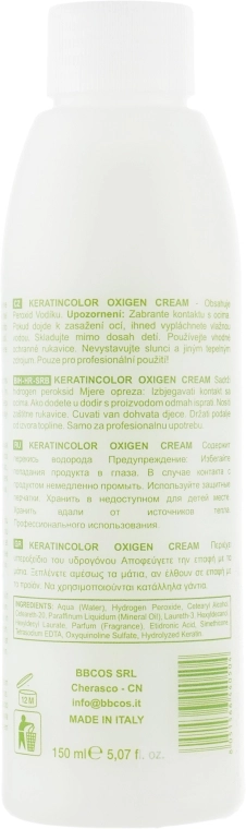 BBcos Окислитель кремообразный 9 % Keratin Color Oxigen Cream 30 Vol - фото N5