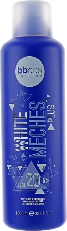 BBcos Окислювач для освітленння волосся 6% White Meches Plus 20 Vol - фото N1