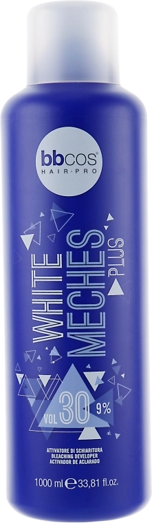 BBcos Окислитель для осветления волос 9% White Meches Plus 30 Vol - фото N1
