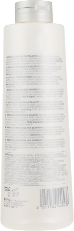BBcos Шампунь для волос, увлажняющий Kristal Evo Hydrating Hair Shampoo - фото N2