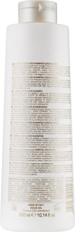 BBcos Шампунь-еліксир для волосся Kristal Evo Elixir Shampoo Conditioning - фото N2
