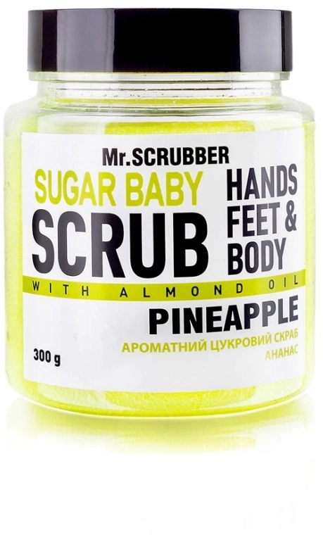 Mr.Scrubber Сахарный скраб для тела "Pineapple" Sugar Baby Hands Feet & Body Scrub - фото N1