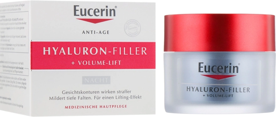 Eucerin Нічний крем для відновлення контурів обличчя Hyaluron Filler Volume Lift Night Cream - фото N1