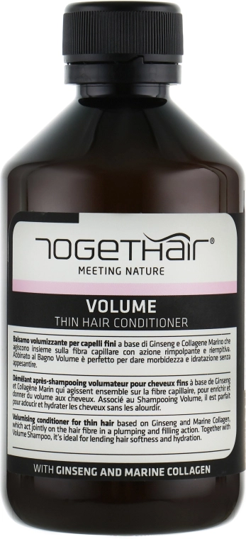 Кондиционер для объема тонких волос - Togethair Volume Conditioner, 1000мл - фото N1