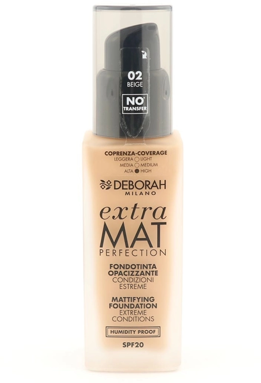 Deborah Extra Mat Perfection Тональная основа для лица матирующая - фото N1