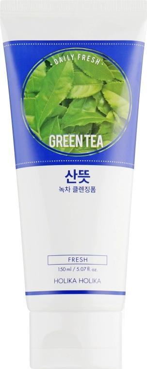 Holika Holika Освежающая очищающая пенка Daily Fresh Green Tea Cleansing Foam - фото N1