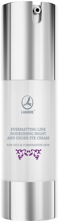 Lambre Нічний живильний крем для обличчя Evermatting Line Nourishing Night And Under Eye Cream - фото N1