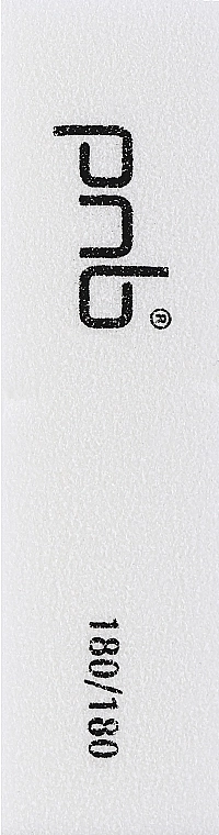 PNB Баф-брусок для ногтей 180/180 White, прямоугольный - фото N1