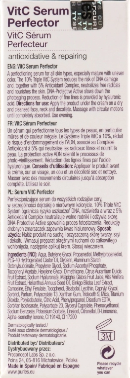 Purles ВитС-сироватка"Досконалість" DNA Protection Expert 143 VitC Serum Perfector - фото N3