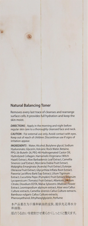 The Skin House Увлажняющий и матирующий тонер для восстановления баланса кожи Natural Balancing Toner - фото N3