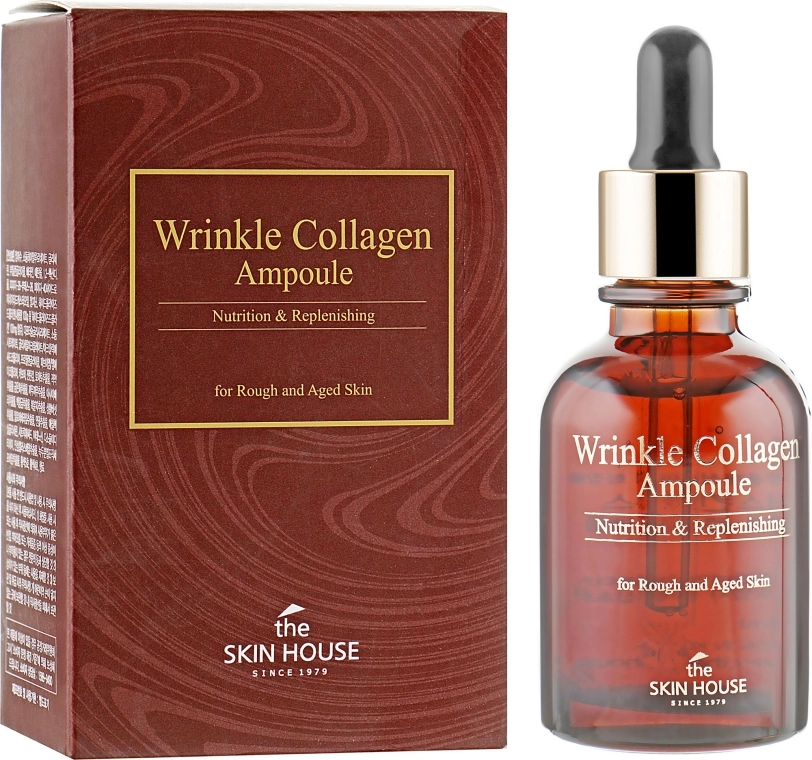 The Skin House Антивозрастная ампульная сыворотка с коллагеном Wrinkle Collagen Feeltox Ampoule - фото N1