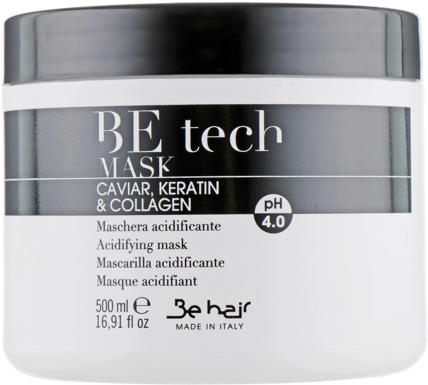 Be Hair Кисла рН-маска з кератином і колагеном Be Tech Acidifying Mask - фото N3