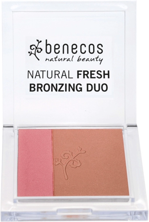 Benecos Natural Fresh Bronzing Duo Румяна-бронзер для лица - фото N1