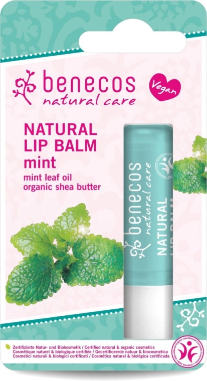Benecos Бальзам для губ "Ментол" Natural Care Lip Balm Mint - фото N2