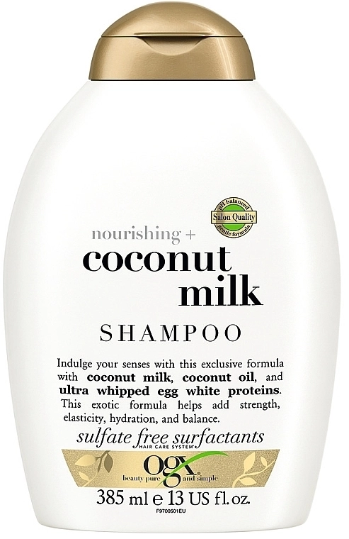 OGX Питательный шампунь с кокосовым молоком Coconut Milk Shampoo - фото N1
