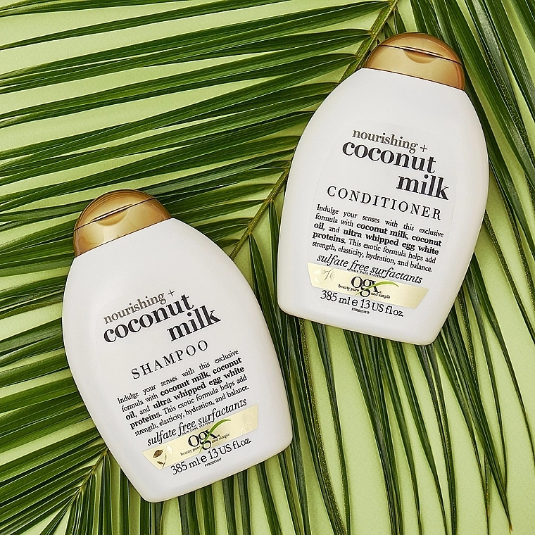 OGX Питательный шампунь с кокосовым молоком Coconut Milk Shampoo - фото N9
