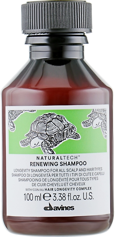 Davines Оновлювальний шампунь проти старіння шкіри голови і волосся Natural Tech Renewing Shampoo - фото N1