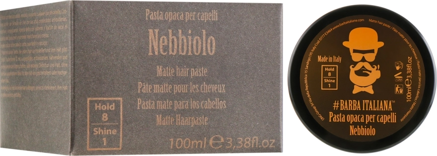 Barba Italiana Матова паста для волосся Nebbiolo - фото N1