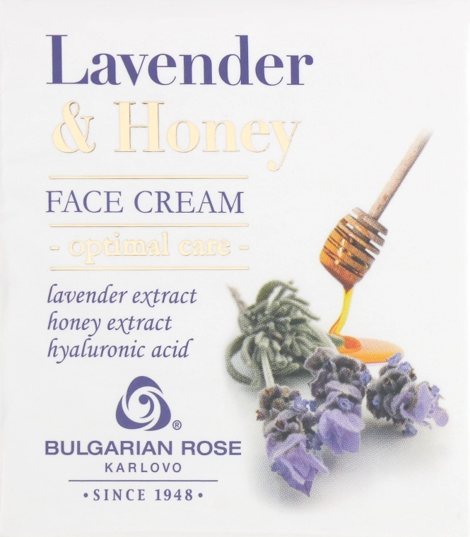 Bulgarian Rose Крем для лица с медом и лавандой Lavender & Honey Cream - фото N1