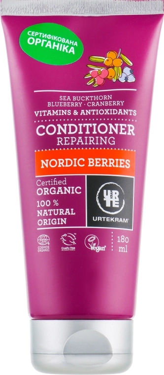 Urtekram Кондиционер для волос "Скандинавские ягоды" Nordic Berries Conditioner - фото N1