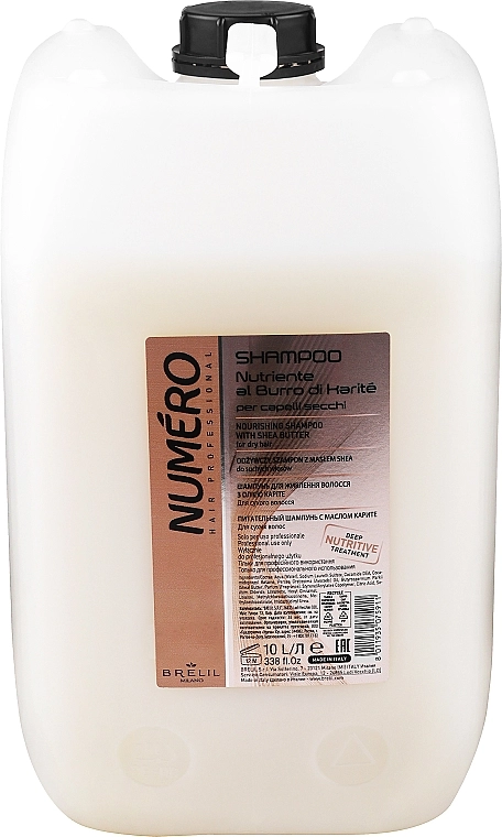 Brelil Шампунь для волос питательный с маслом карите Numero Nourishing Shampoo With Shea Butter - фото N5