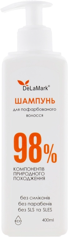 Delamark Шампунь для фарбованого волосся De La Mark - фото N1