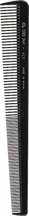 Eurostil Расческа пластиковая 00422 для мужчин, черная Special Barber Comb - фото N1