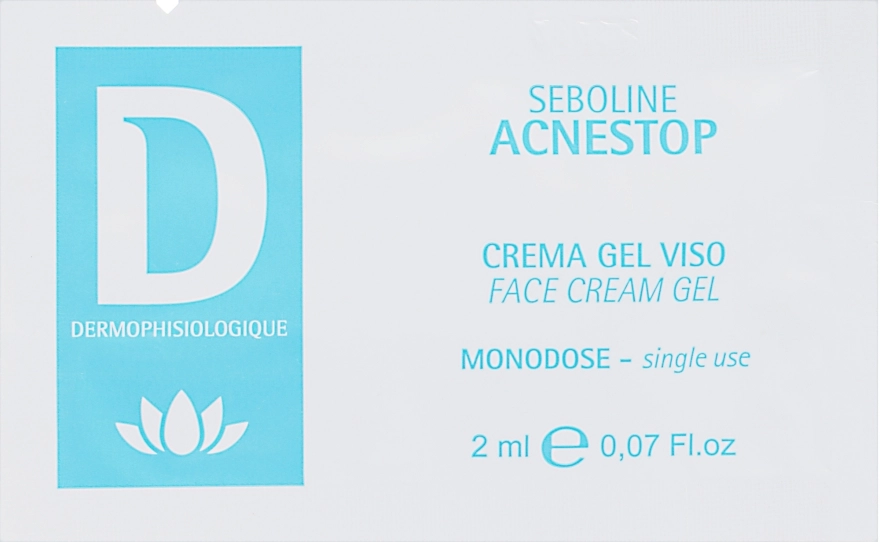 Dermophisiologique Крем-гель для профілактики та лікування акне Seboline Acnestop Cream Gel (пробник) - фото N1