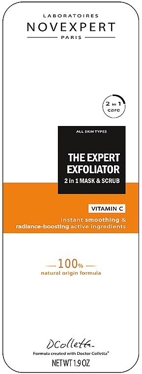 Novexpert Маска-скраб для обличчя Vitamin C The Expert Exfoliator Mask & Scrub - фото N4