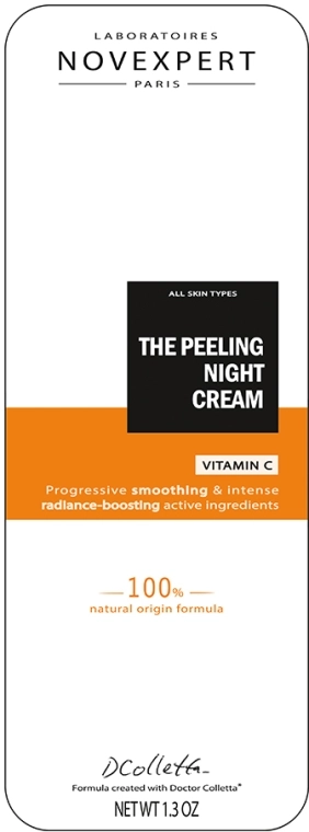 Novexpert Ночной крем-пилинг для лица Vitamin C The Peeling Night Cream - фото N2