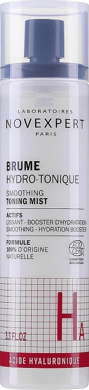 Novexpert Тонізувальний спрей для обличчя Hyaluronic Acid Smoothing Toning Mist - фото N1