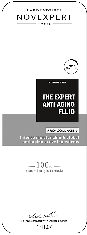 Novexpert Антивіковий флюїд експерт для обличчя Pro-Collagen The Expert Anti-Aging Fluid - фото N2