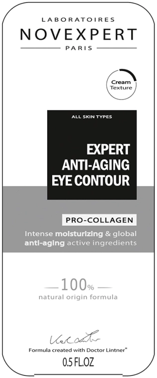 Novexpert Крем антивіковий для контурів очей Pro-Collagen Expert Anti-Aging Eye Contour - фото N2