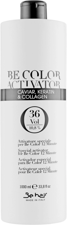 Be Hair Окислитель 10,8% Be Color Activator with Caviar Keratin and Collagen - фото N2